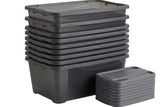 Pack de 10 Cajas Organizadoras con Tapa 6L