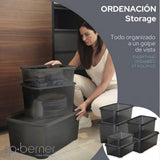Pack de 5 Cajas Organizadoras con Tapa 6L