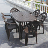 Pack de 6 Sillas Cancún de Plástico Reciclado | Sillas Apilables de Jardín y Catering