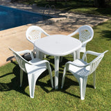 Pack de 6 Sillas Cancún de Plástico Reciclado | Sillas Apilables de Jardín y Catering