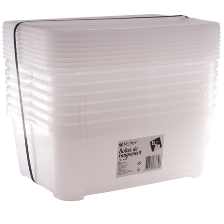Pack de 8 Cajas Organizadoras Life Story 11 Litros
