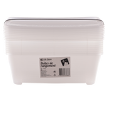 Pack de 8 Cajas Organizadoras con Tapa 6L