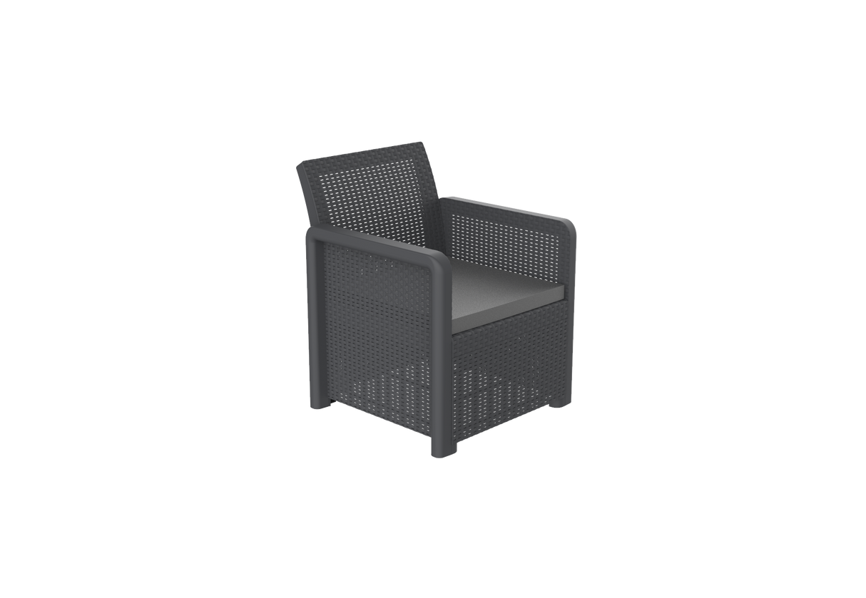 Nassau Tête-à-Tête Garden Set with Storage | Recycled Plastic Chairs and Table