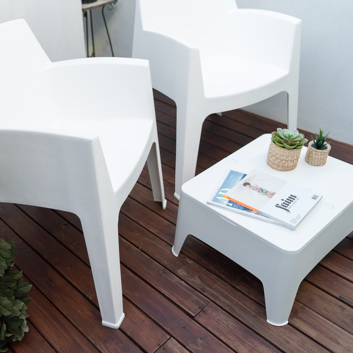 Recycled Plastic Garden Furniture Set - Costa Blanco | Outdoor Chair and Table