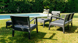 Conjunto de jardim de plástico reciclado - Miami | Design elegante e durável