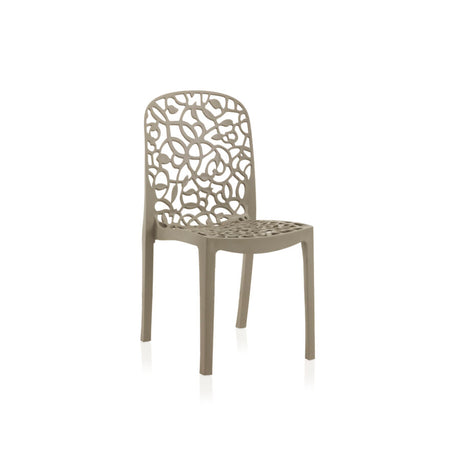 Pack de 6 Sillas Flora de Plástico Reciclado | Diseño Sostenible y Resistente