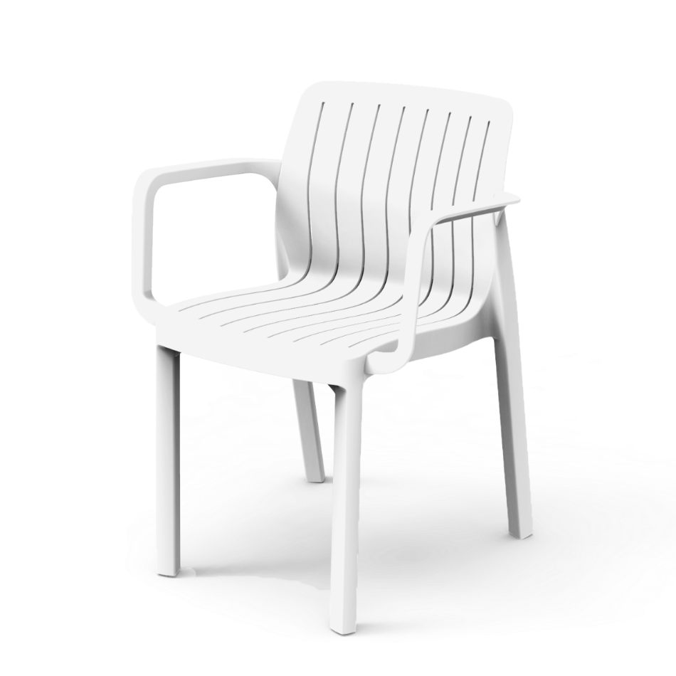 Pack de 4 Sillas Lea | Silla de exterior con diseño moderno - Disponible en 3 colores
