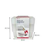 Pack de 20 Cajas de Almacenamiento Life Story 11L Transparentes con Tapa