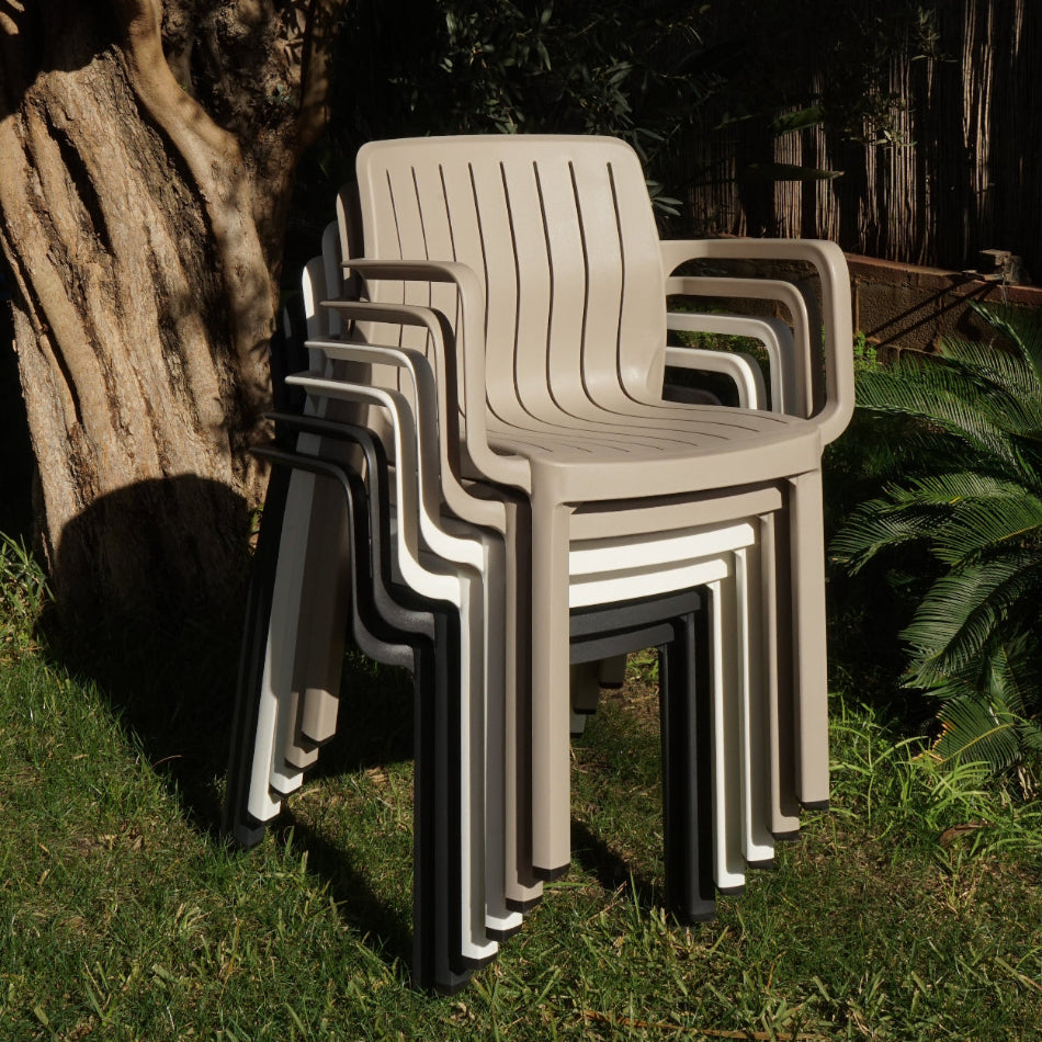 Pack de 4 Sillas Lea | Silla de exterior con diseño moderno - Disponible en 3 colores