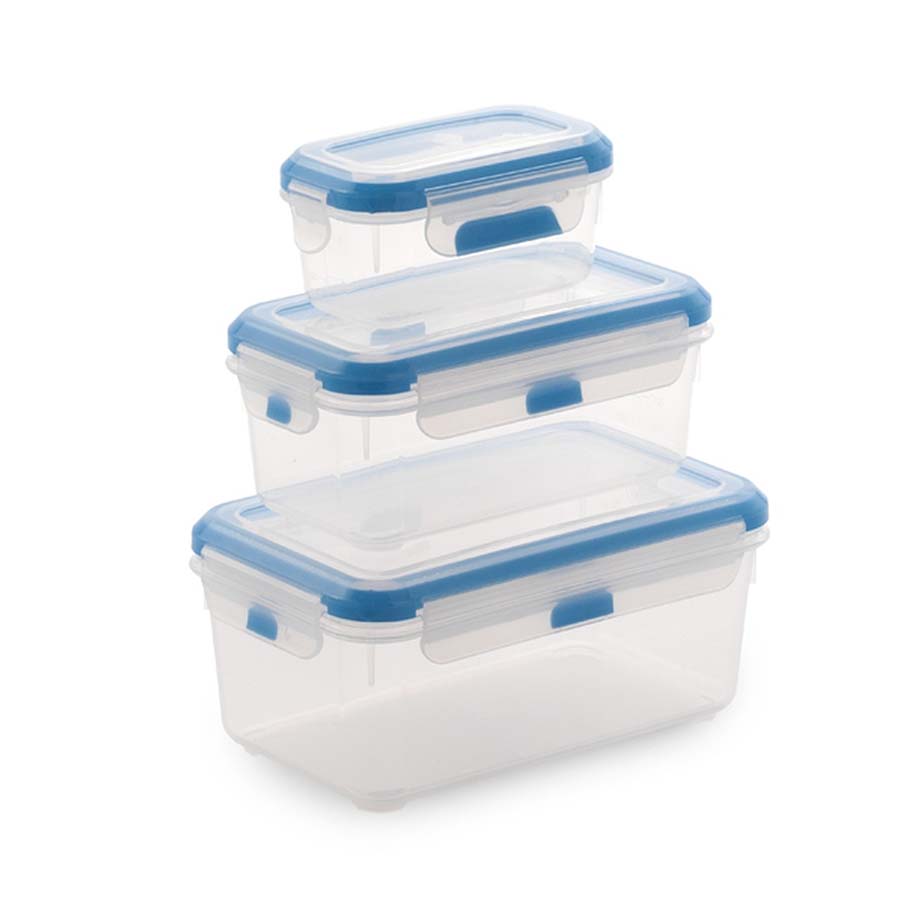 Set de 3 Tápers Herméticos SuperLock | Resistentes y Aptos para Microondas