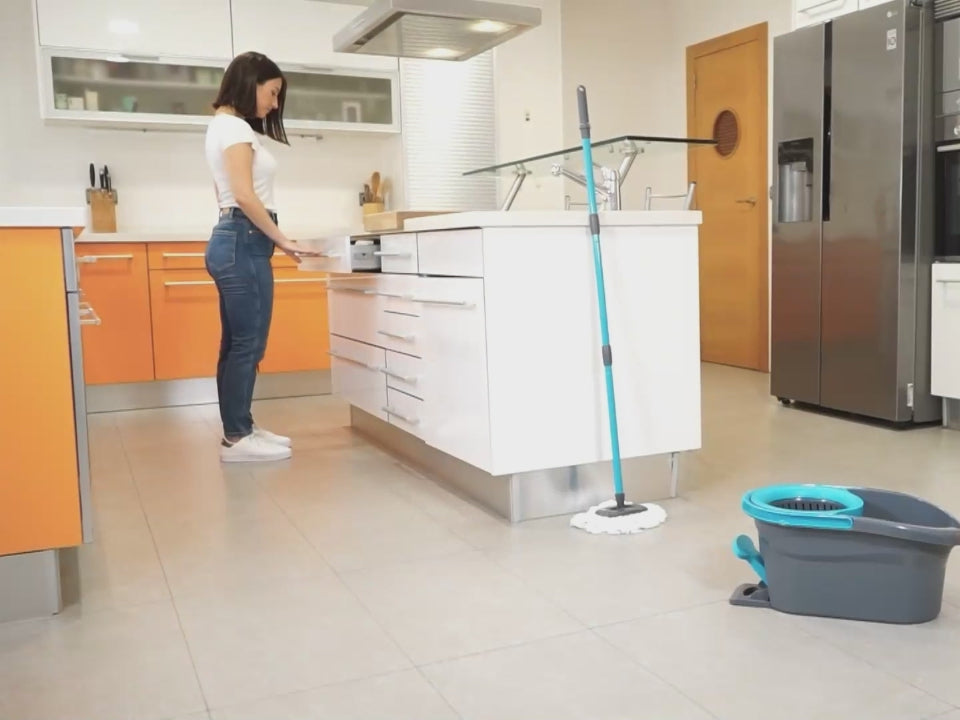 Tornado Cleaning Set | Includes a pedal bucket, microfiber mop, wringer, and telescopic pole.