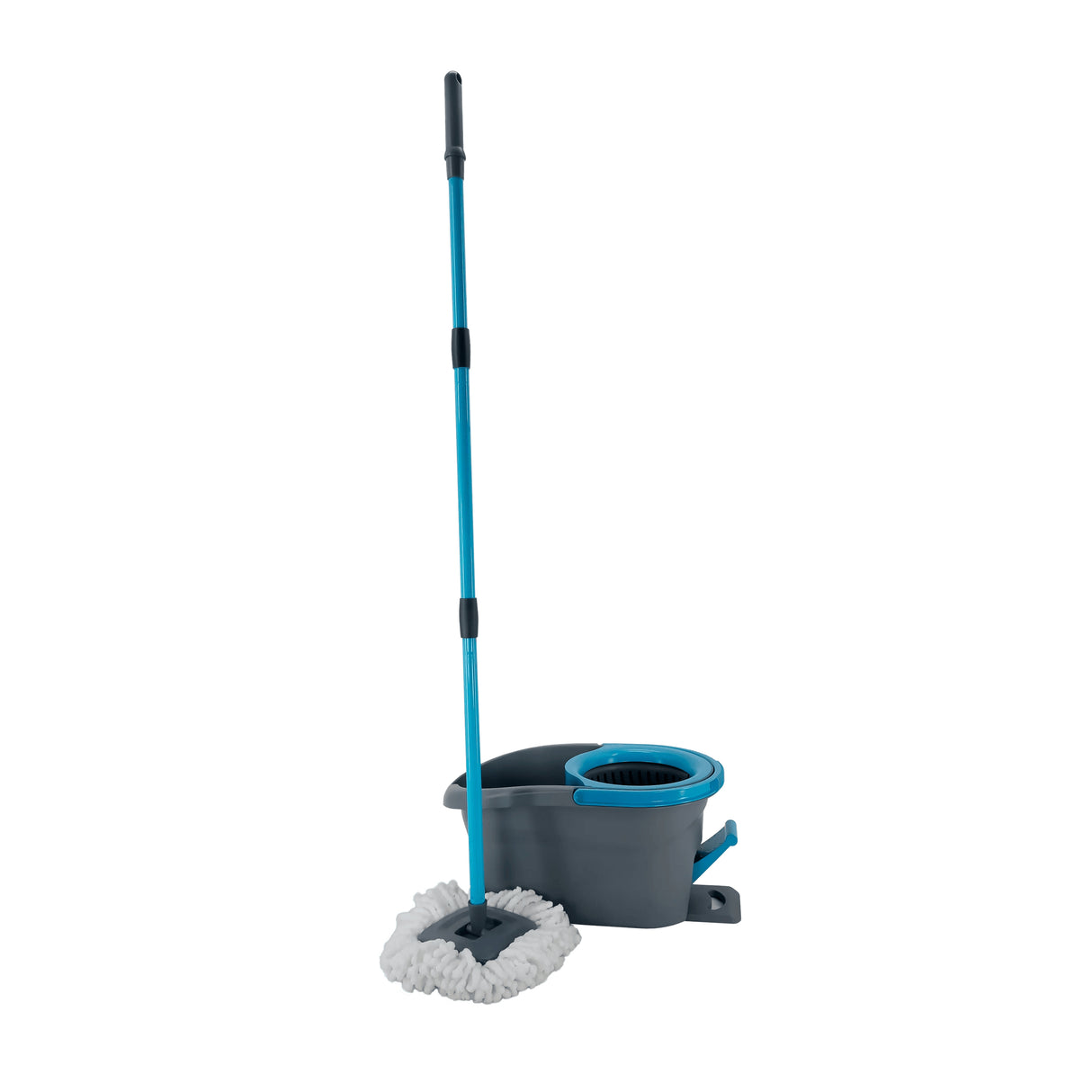 Set de Limpieza Tornado |  Incluye cubo con pedal, mopa de microfibra, escurridor y palo telescópico.