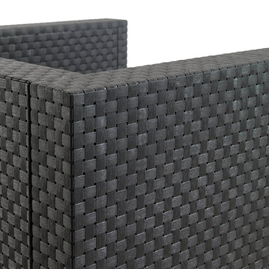 Conjunto de Jardín de Plástico Reciclado - Diva Tête-à-Tête | Sillón y Mesa para Exterior
