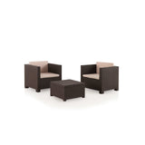 Conjunto de Jardín de Plástico Reciclado - Diva Tête-à-Tête | Sillón y Mesa para Exterior