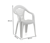 Pack de 6 Sillas Cancún de Plástico Reciclado | Sillas Apilables de Jardín y Catering