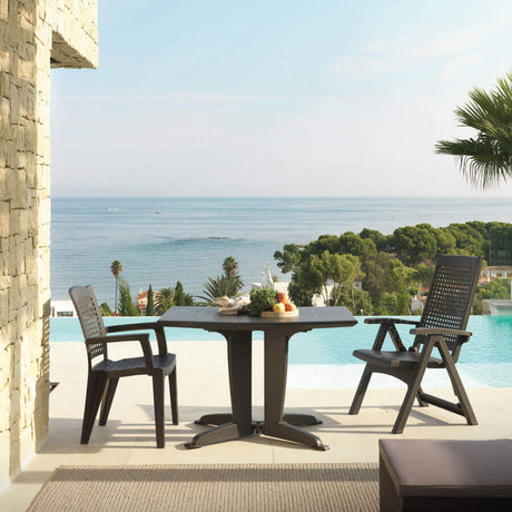 Sillón Reclinable Metal (Pack de 2) | Multiposiciones y Diseño Ergonómico para Jardín