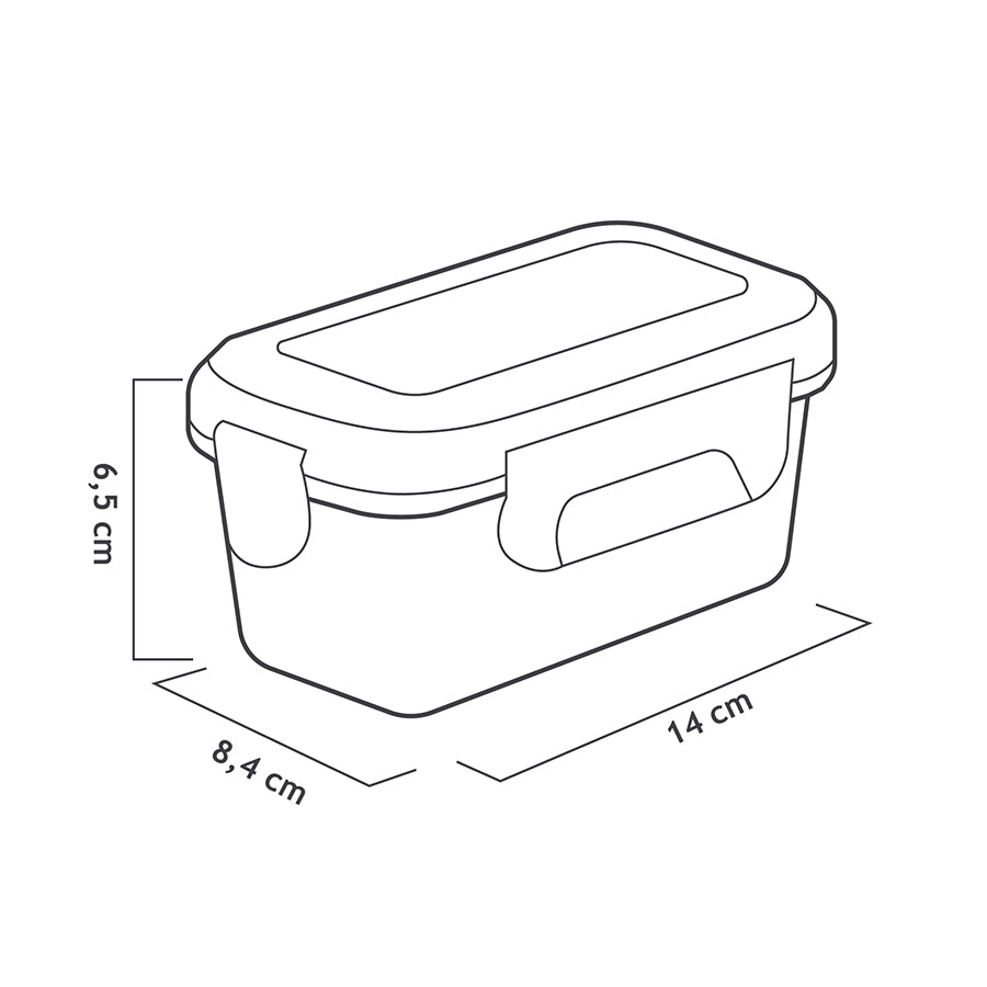 Set de 3 Tápers Herméticos SuperLock | Resistentes y Aptos para Microondas