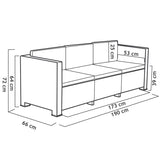Oasis Injection-Moulded Plastic Garden Furniture Set | Modern and Durable Design