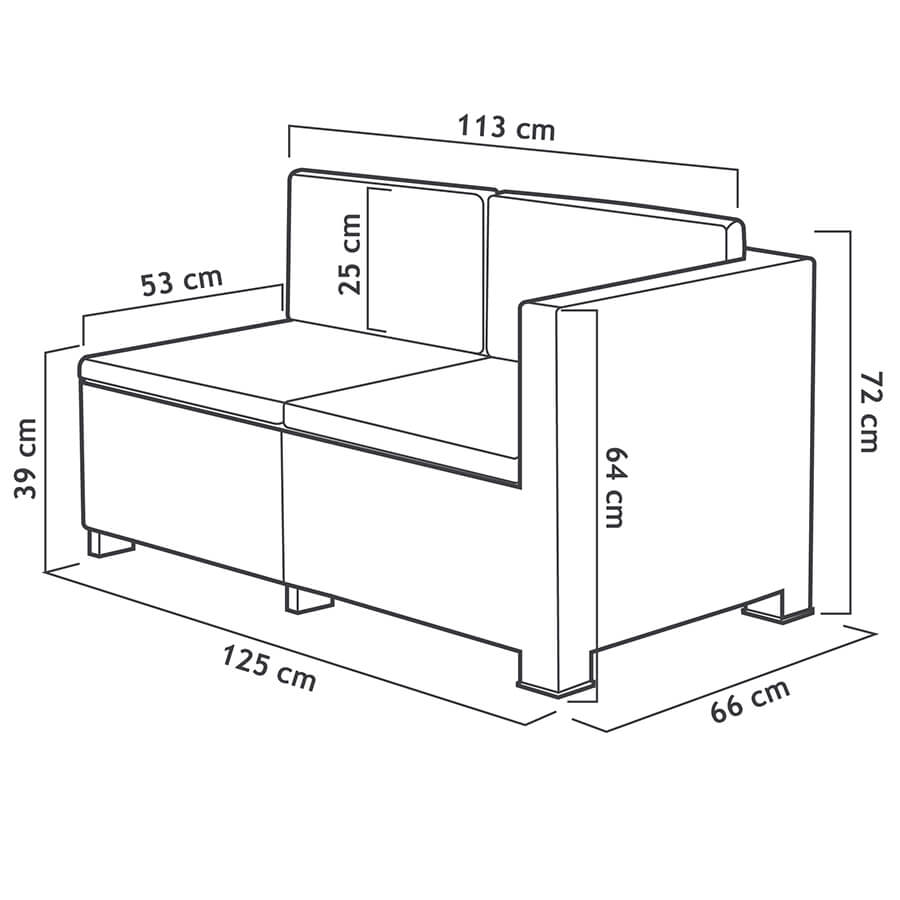 Oasis Injection-Moulded Plastic Garden Furniture Set | Modern and Durable Design